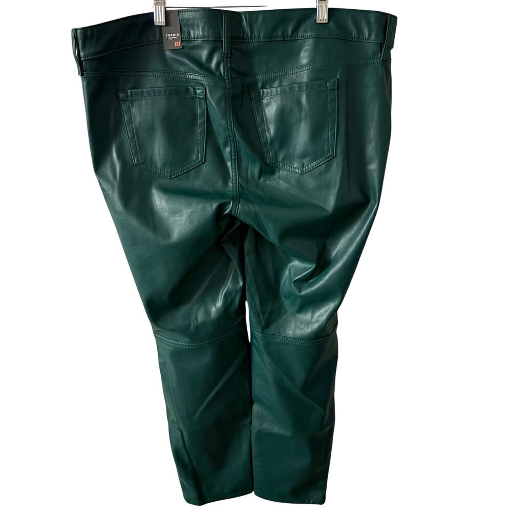Torrid Perfect Skinny Faux Leather Pant 18T Women’s Botanical Garden Green - Picture 3 of 7